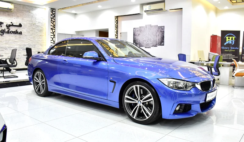 EXCELLENT DEAL for our BMW 440i M-Kit Convertible ( 2017 Model ) in Blue Color GCC Specs63156542355970112