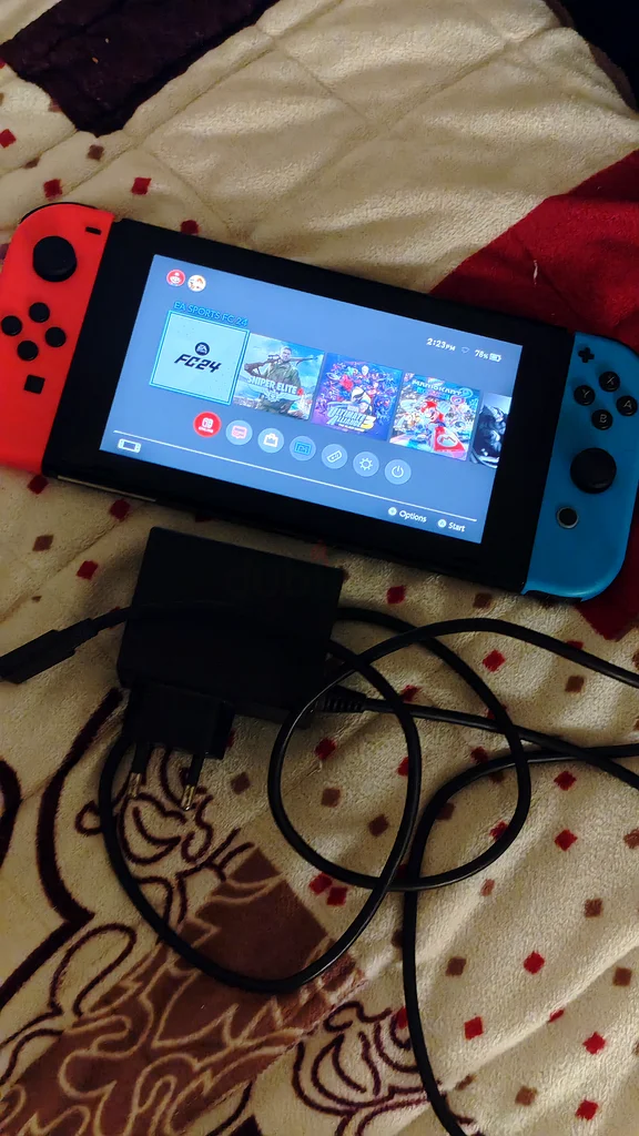 سويتش نينتندو معدل مع شاحن وبطاقة ذاكرة 128 جيجابايت63230705528577114