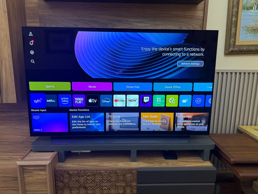 تلفزيون إل جي أوليد 55 بوصة مذهل (الموديل: OLED55CS6LA)