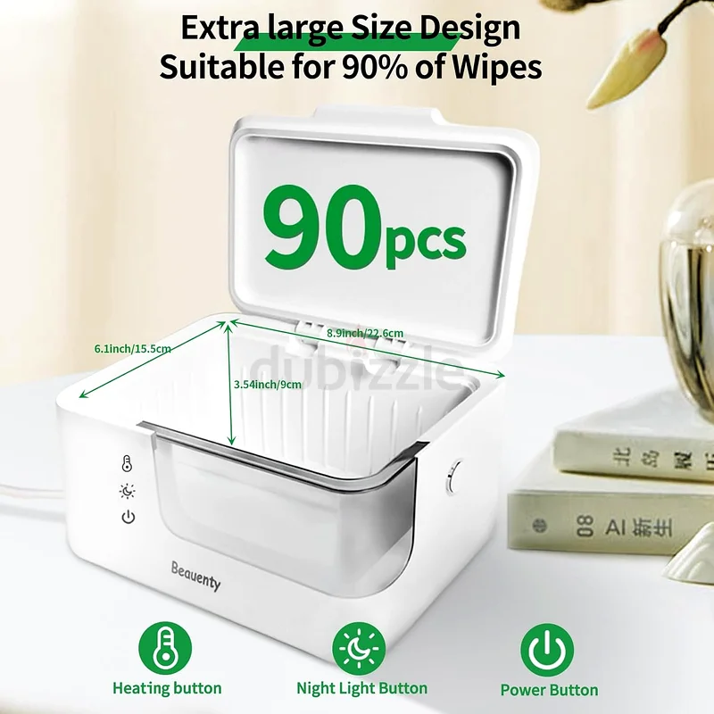 2283 - Beauty Baby Wipe Warmer for Car and Home Use – 2-Level Temperature Control, Silent63230185870721113