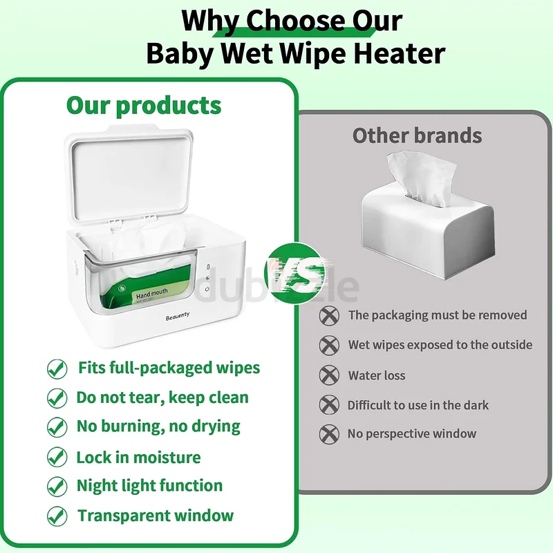 2283 - Beauty Baby Wipe Warmer for Car and Home Use – 2-Level Temperature Control, Silent63230185870721111