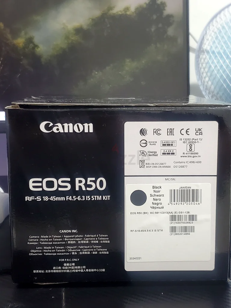 Canon EOS R50 Camera – Perfect for Capturing Stunning Moments! Body only63201693708417111