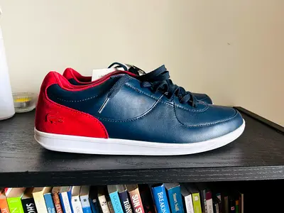 New Lacoste Mens Leather Sneakers for Sale