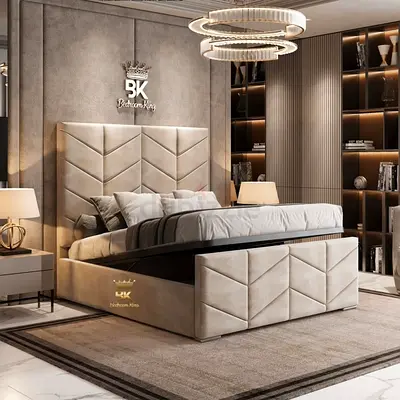 Luxurious Modern Queen Bed with Storage - Perfect for Your Bedroom!