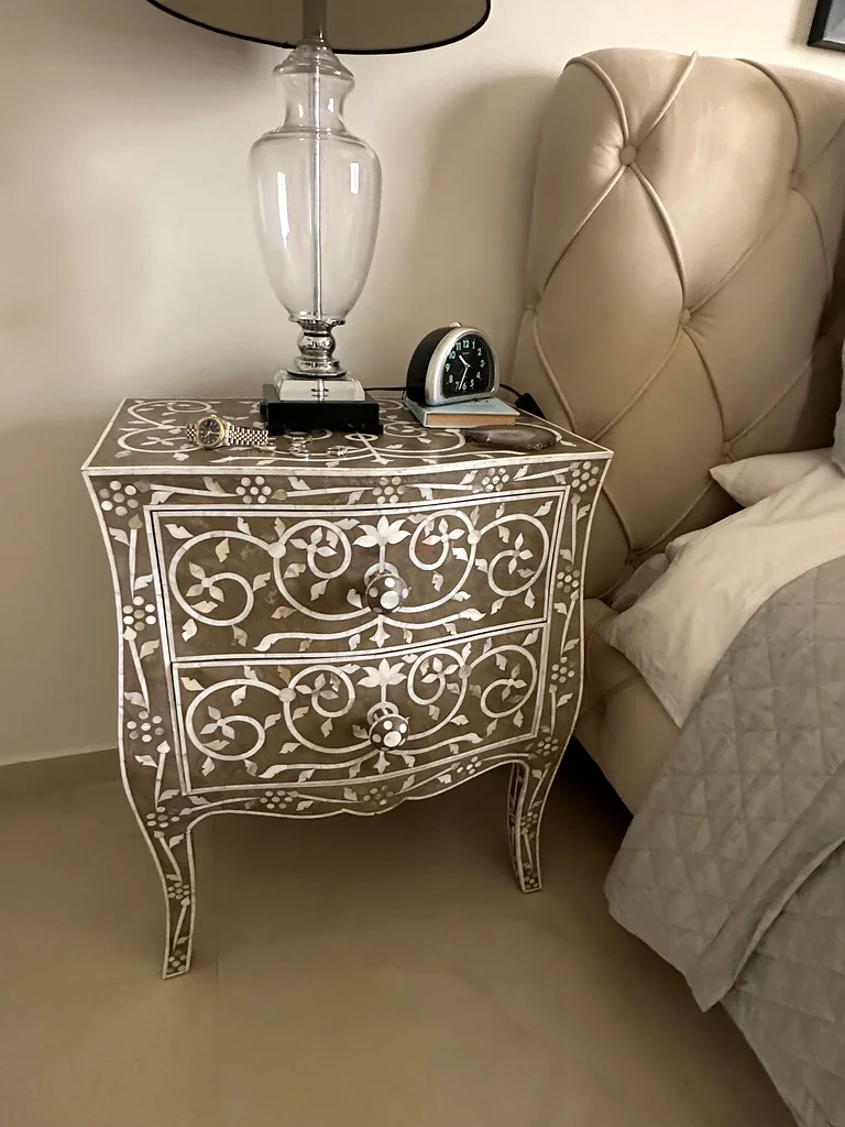 Stylish Handcrafted Mother of Pearl Dresser and side Drawers from The One  Unique Design!63222341467266113