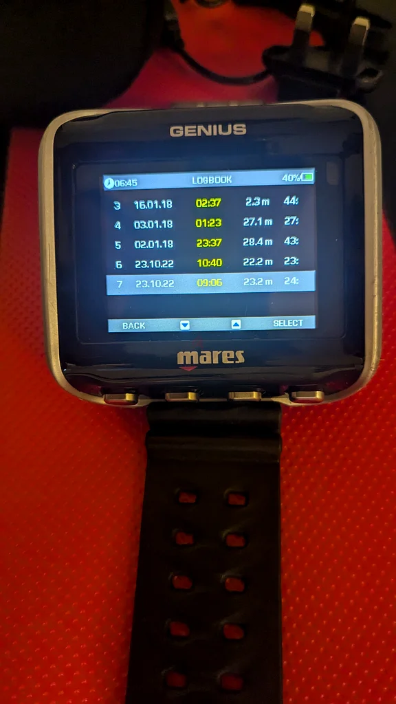 Dive Computer63171314181507112