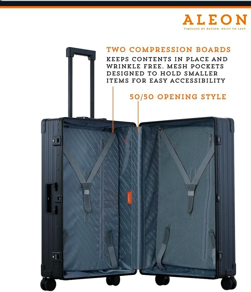 Aleon 30 Aircraft Aluminium Luggage in Onyx - Perfect for Your Travels! Worth close to AED 7,000.63239605906179114
