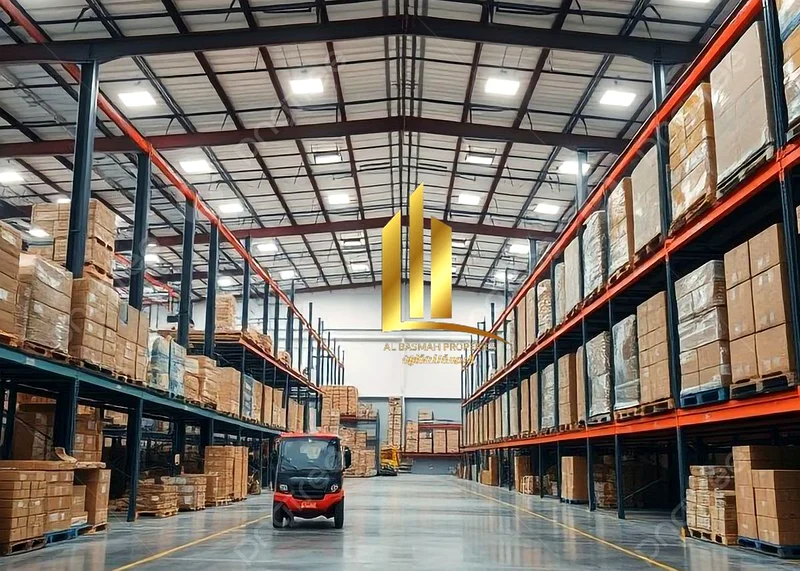 Warehouses for sale with a net income of 9.5% before rent adjustments exceeding 11%. Freehold for Arabs. Main Street.63196115861123113