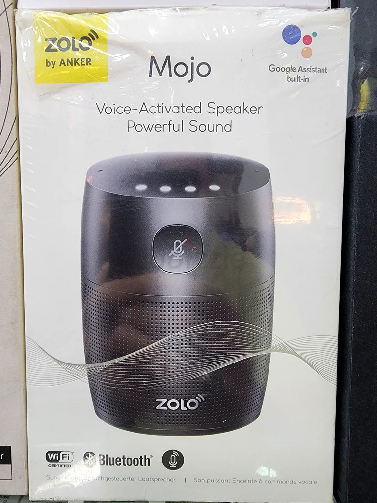 Zolo Mojo by Anker Google Assistant Chromecast Bluetooth Speaker In Black632612780920351126