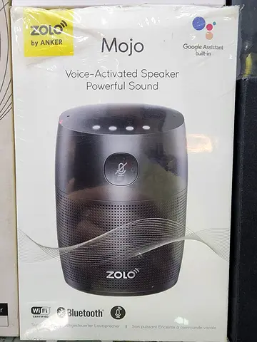Zolo Mojo by Anker Google Assistant Chromecast Bluetooth Speaker In Black