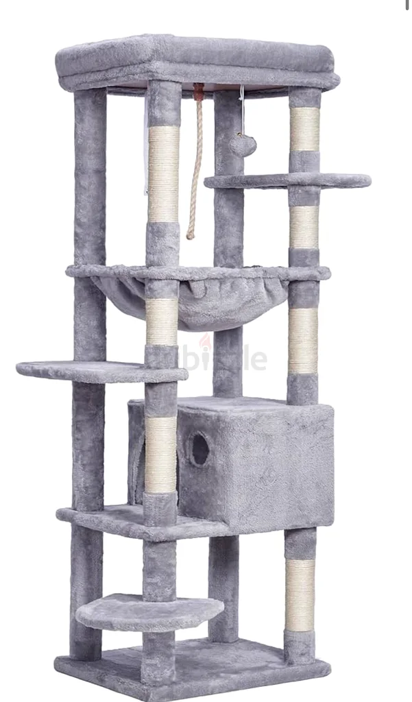 New cat tower light grey 153cm632385943653131117