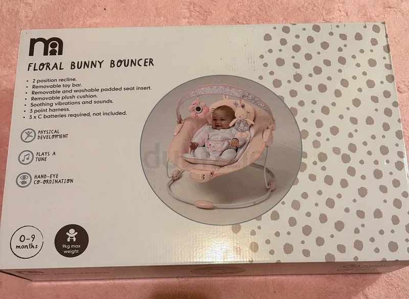 Floral baby bouncer - mother care with Plush Accessories brand new in box63173864295809111