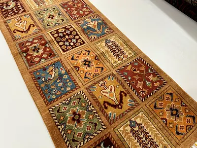 60 x 156 cm | New Handmade Beautiful Bakhtiar Runner Carpet Tribal Afghan Made