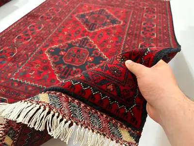 103 x 149 cm | new Handmade Stunning Belgic Turkmen Carpet