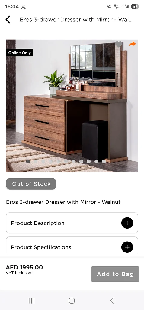 Stylish Wooden Dresser with Mirror - Perfect for Your Bedroom!63220327618690111
