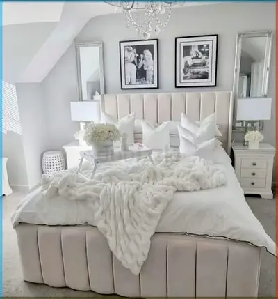 Elegant Chic Bed with Plush Comfort