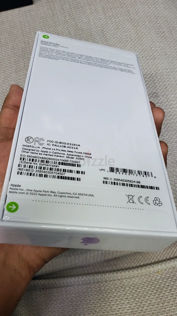 آيفون 14 برو ماكس 256 جيجابايت، علبة كاملة63212901190274111
