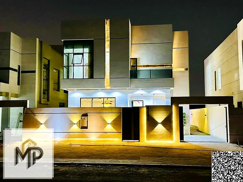 For sale, a modern villa, including registration fees, close to the mosque and services, with a seating area in the courtyard, with no down payment.63899766287106113
