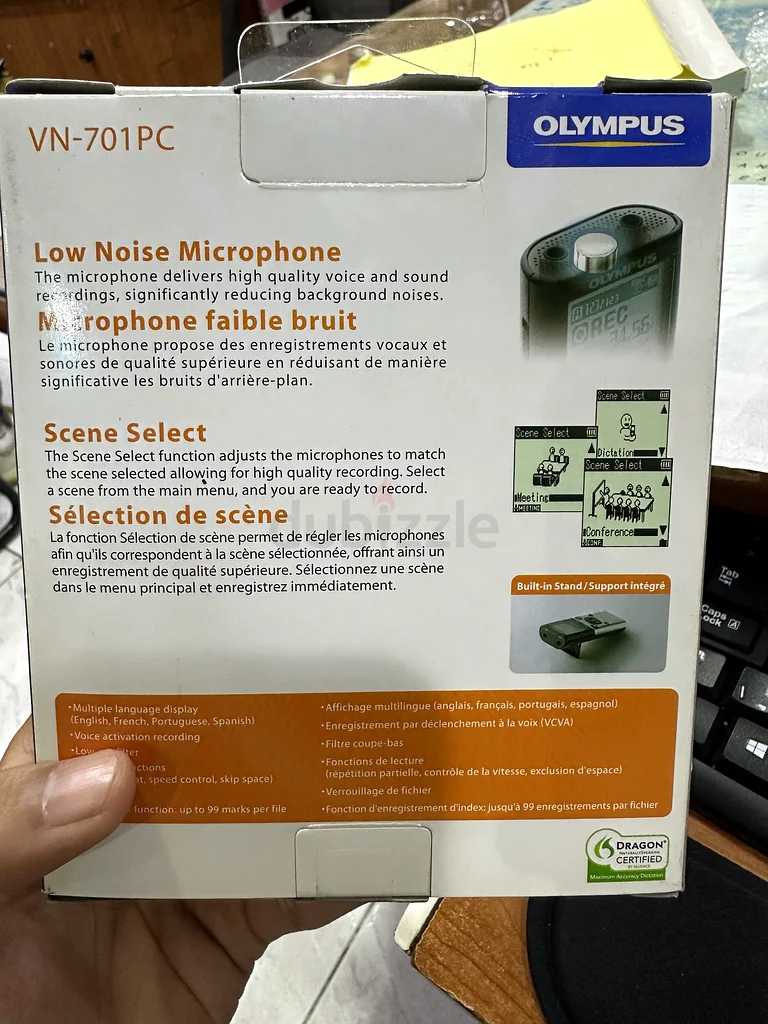 Olympus VN-701PC Low Noise Microphone - Enhance Your Sound Experience!63262406809347111