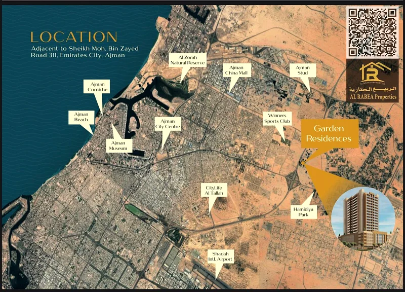 فرصة استثمار ذهبية – محلات تجارية للبيع في جاردن ريزيدنس، إمارات سيتي – عجمان  
موقع استراتيجي | تصميم حديث | دفعات مرنة63185194238466111