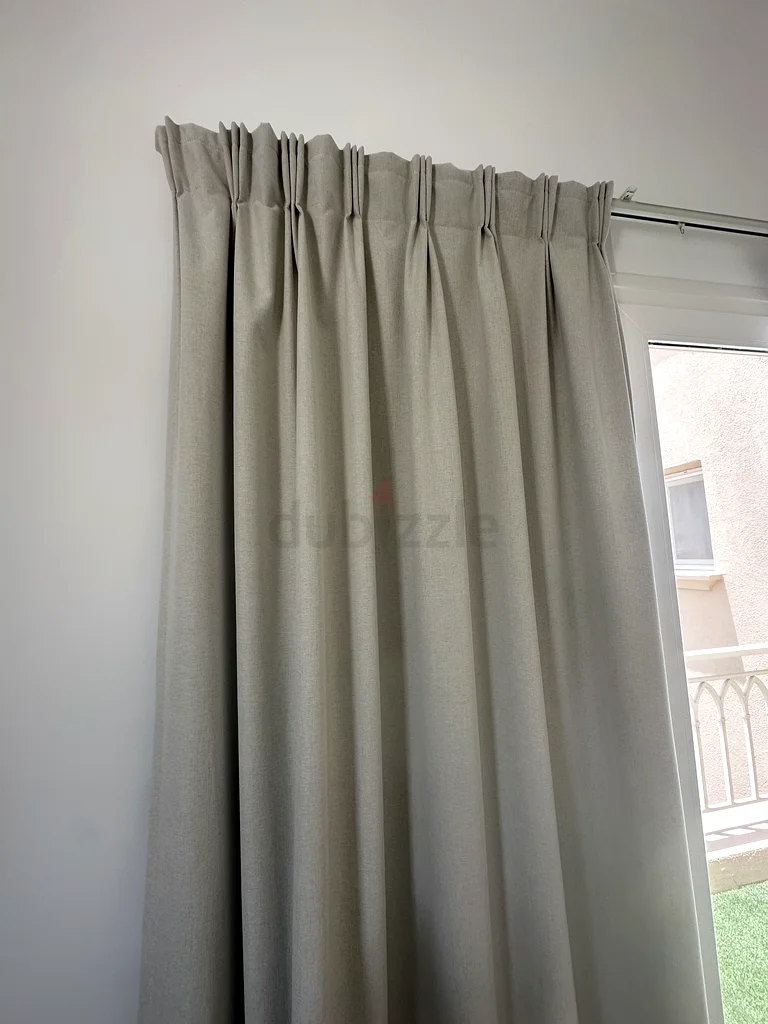 Custom made curtains and rail for springs 4M (238cm long)63222346086530112