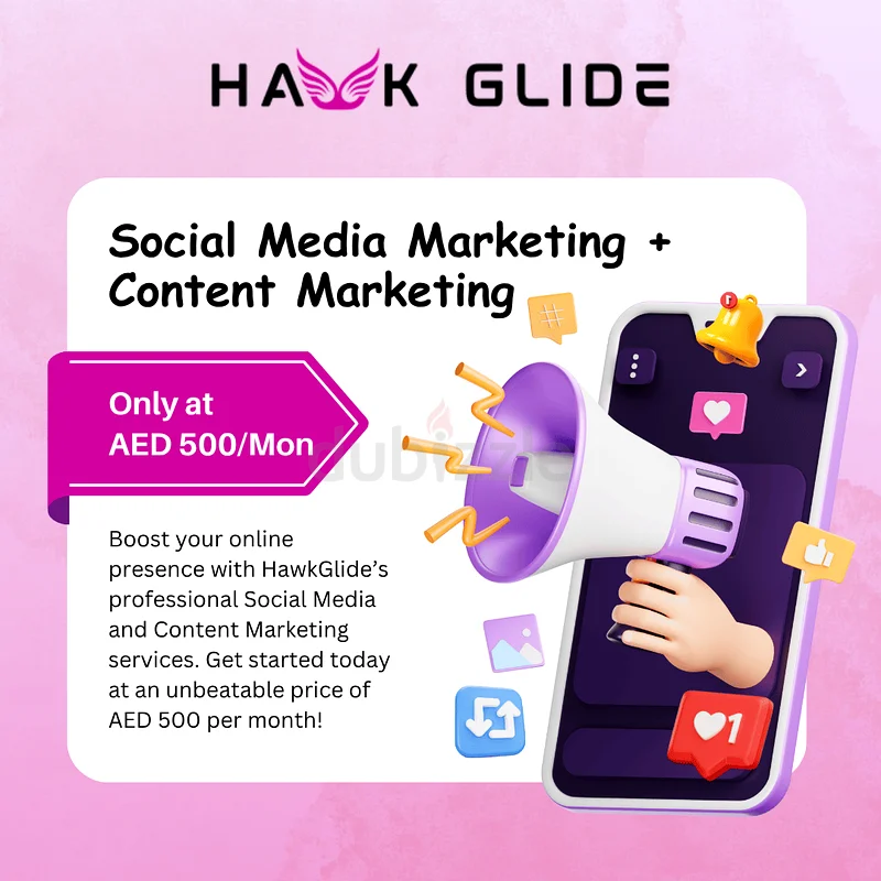 AI-based Social Media Marketing at just AED 500 per month632163602826251110