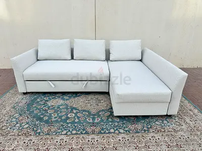 Ikea holmsund l shape sofa bed with storage