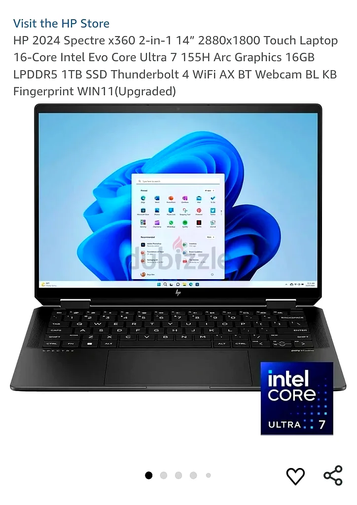 حاسوب HP 2024 Spectre x360 ثنائي الاستخدام جديد وغير مفتوح للبيع63165238688769111