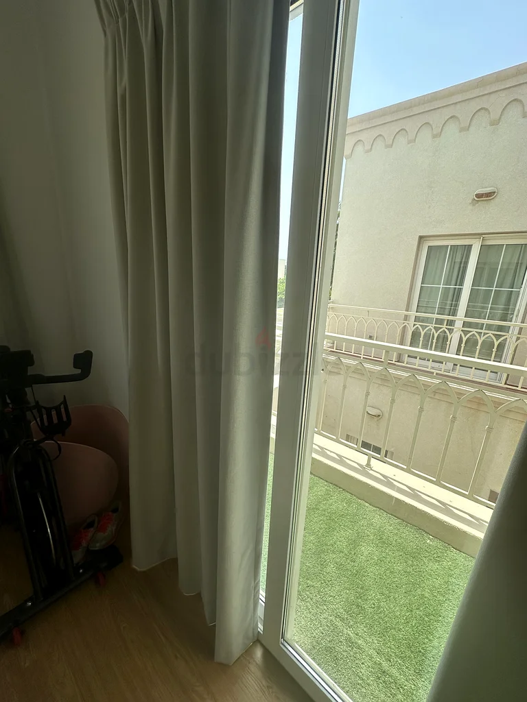 Custom made curtains and rail for springs 4M (238cm long)63222346086530114
