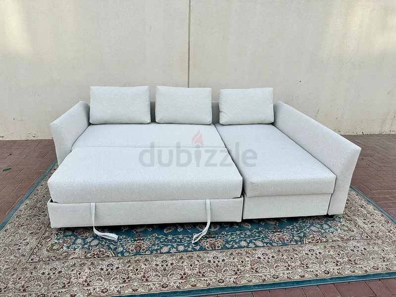 أيكيا هولمسوند أريكة سرير على شكل حرف L مع تخزين63179394044163111
