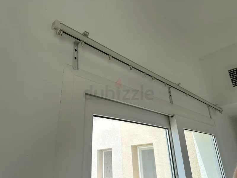 Custom made curtains and rail for springs 4M (238cm long)63222346086530113