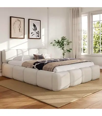 BedBeautiful luxuriate comfortable fabric bed available in 180*200 king size
