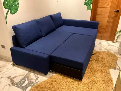 From IKEA brand sofa bed with storage