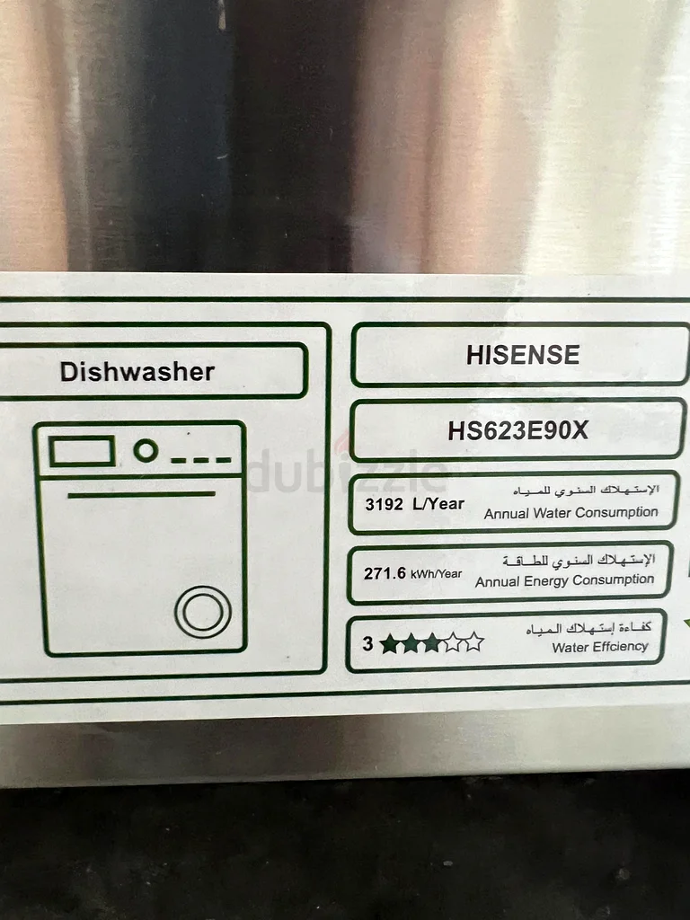 New Hisense Dishwasher 15 Place Setting FreeStanding Silver Without Box63259706329986111