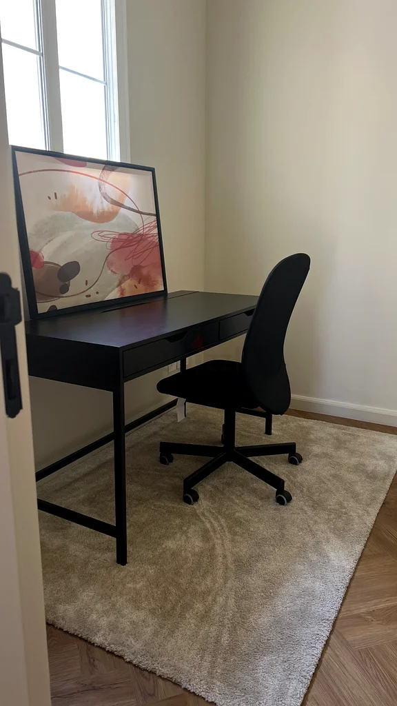 Ikea FLINTAN / Sleek Black Office Chair63217326309762111