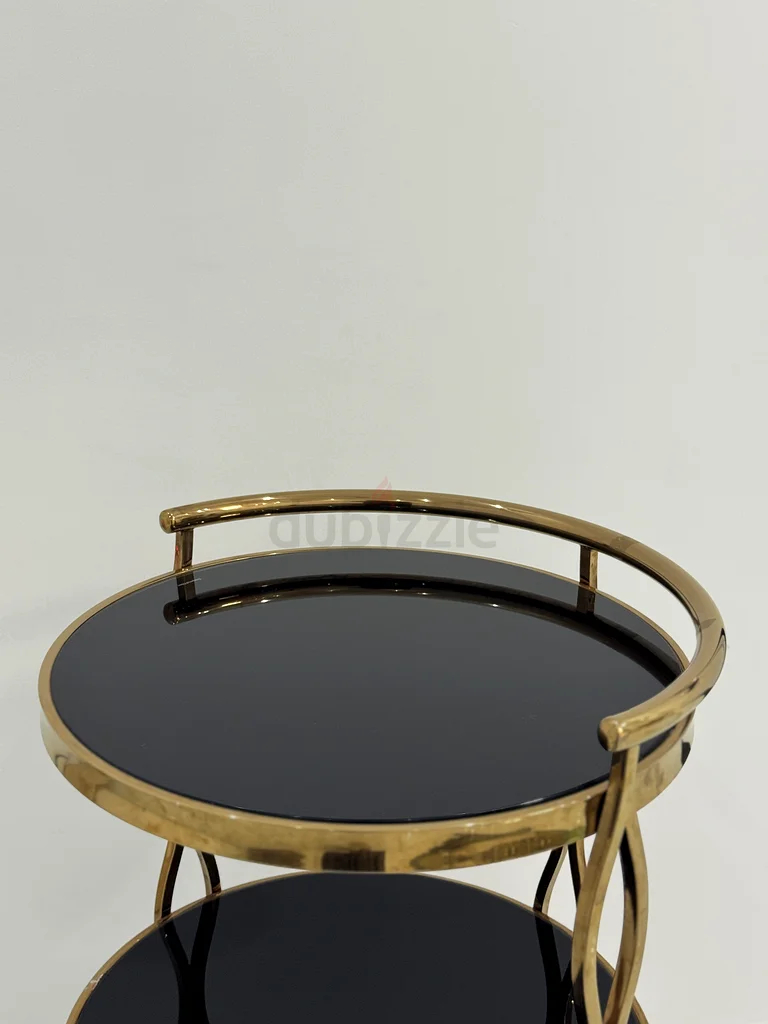 Luxury 3-Tier Round Trolley - Luxury 3-Tier Round Serving Cart63217825312003111