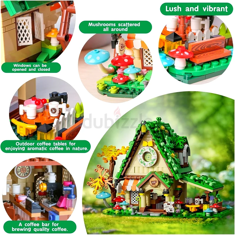 2289 - OMIRE Dream House City Green House Building Toy Sets,Blocks Toys Building Kit Fairy Tale Cafe63198625029635114