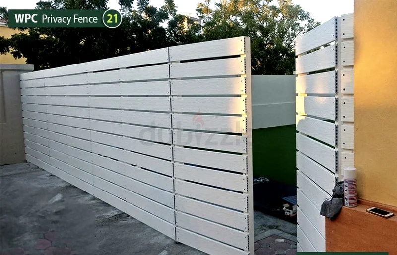 Stylish WPC Privacy Fence and Wall Extension63220828677761112