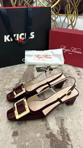 Roger Vivier Slingback Belle ‘Wine Red’