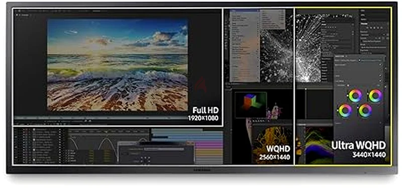 SAMSUNG 34 Inch S34J550WQR Ultra Wide UWQHD 75HZ VA MONITOR 3440x1440 G-Sync63167113613697112