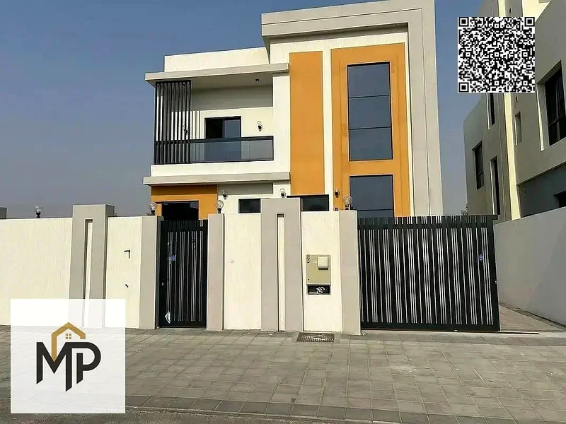 Own a luxurious villa in Al Helio 2, Ajman, at an attractive price, including registration fees, in a prime location, with elegant finishes and all am63899001712003110