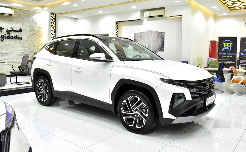 AED 1,927 EMi for 5Yrs | Hyundai Tucson 1.6L Turbo ( 2025 Model ) in White Color European Specs63406909306371112