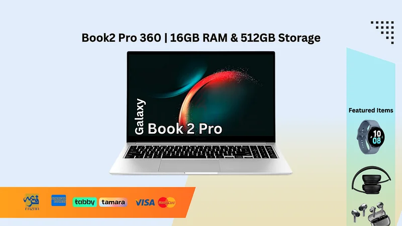 Galaxy Book2 Pro 360 Degree Laptop by SAMSUNG, 16GB RAM, 512GB SSD, Intel core i7, 12th Generation632629351532811122