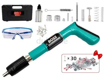 Nail Wall Fastening Tool for Cement Wall, Manual Steel Nails Gun Tool, Concrete Nail Gun, Mini Porta