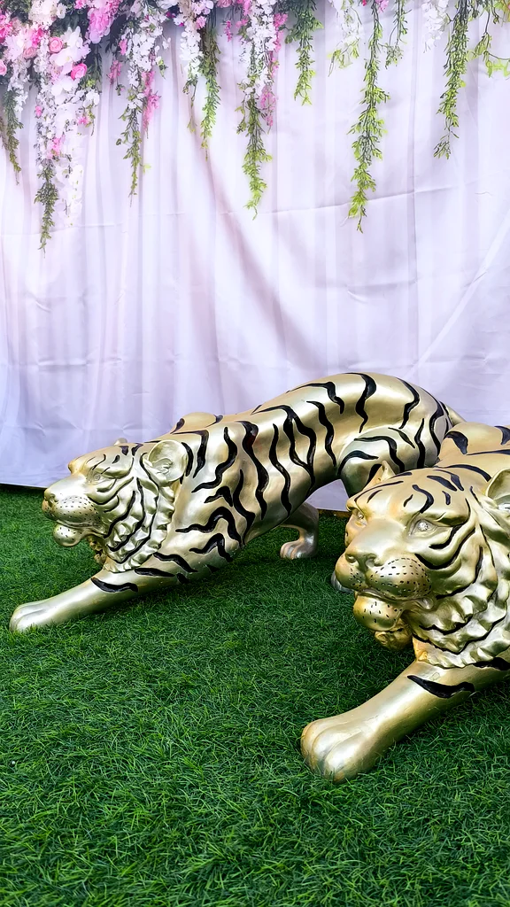 Beautiful Tiger Big Statue Sculpture For Garden Home Entrance63220322086402114