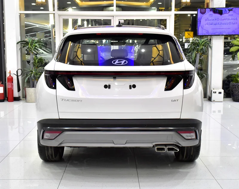 AED 1,927 EMi for 5Yrs | Hyundai Tucson 1.6L Turbo ( 2025 Model ) in White Color European Specs63406909306371114