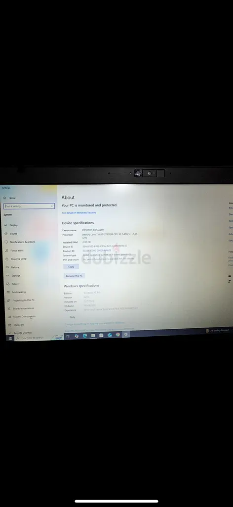 HP Laptop i core 7   500 GB63254489534211115