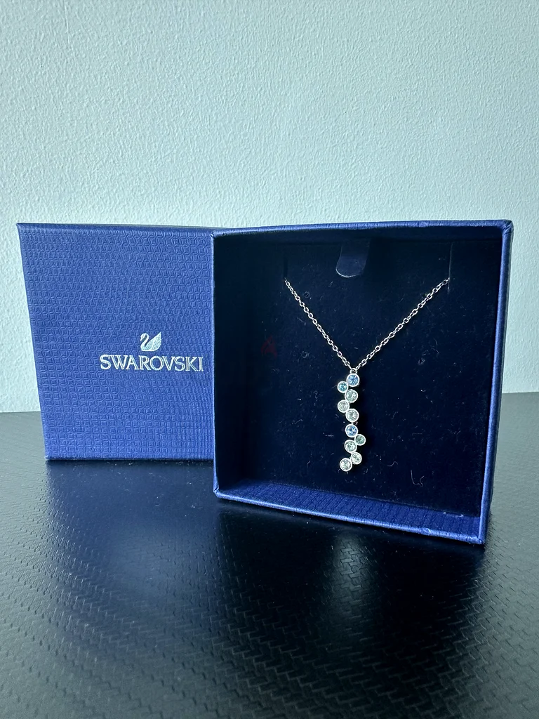 NEW Swarovski Waterfall Pendant Necklace Light Blue63241129762049110