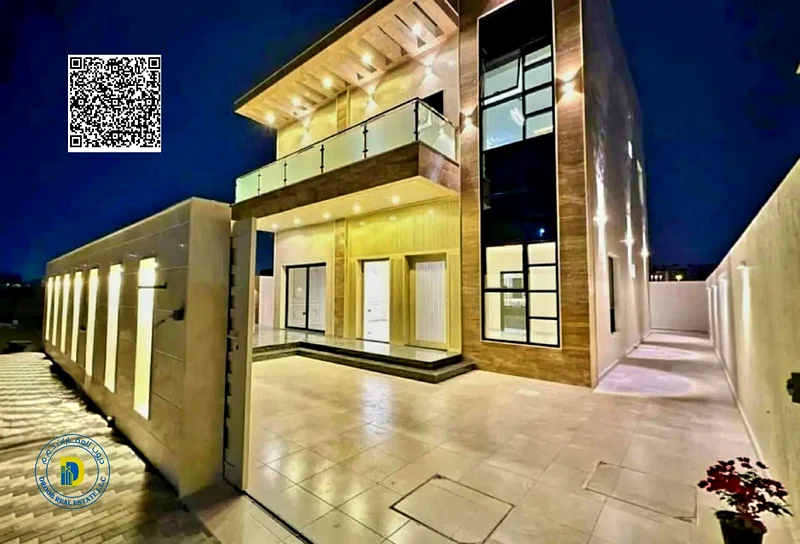 For sale at a fantastic price, a modern villa with 3 rooms in the Al Helio 1 area, Ajman, super deluxe finishing, freehold , bank financing63892120963330110