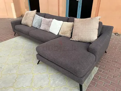 Luxury premium quality Marina home feather filled Lshape sofa comfortable